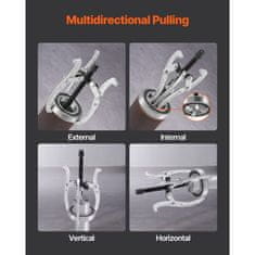 VEVOR Komplet izvlečnih ključev 4-delni 762x1016x1524x2032 mm z obrnljivimi čeljustmi