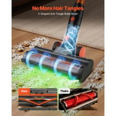 VEVOR Brezžični sesalnik 1280x245x240 mm 47 min delovanja polnilni