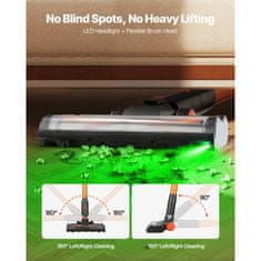 VEVOR Brezžični sesalnik 1280x245x240 mm 47 min delovanja polnilni