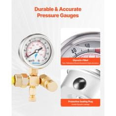 VEVOR Hidravlični komplet za polnjenje dušikovega akumulatorja testni sistem tlaka 0-100 bar