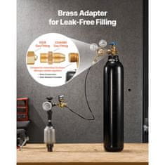 VEVOR Hidravlični komplet za polnjenje dušikovega akumulatorja testni sistem tlaka 0-100 bar
