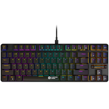 Canyon GAMING Cometstrike TKL GK-50 - gaming žična tipkovnica, črna - SLO gravura