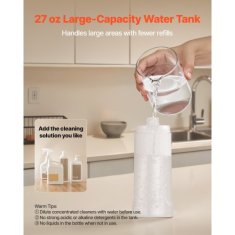 VEVOR Razpršilni mop rezervoar za vodo 800 ml 115x38x123 cm modra