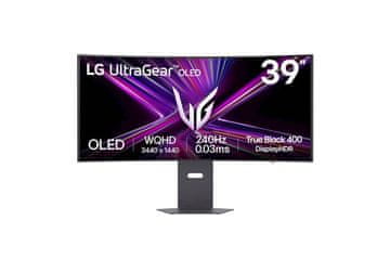 Monitor LG 39 OLED 39GX900A-B UltraGear ukrivljen, 3440x1440, 2x HDMI, DP, USB-C, 240 Hz