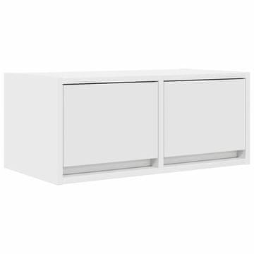 Vidaxl TV omarica bela 60x31x25,5 cm inženirski les
