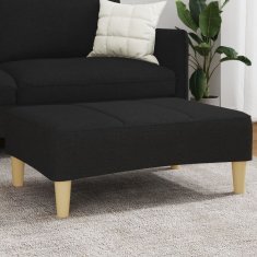Vidaxl Stolček za noge črn 77x55x31 cm blago