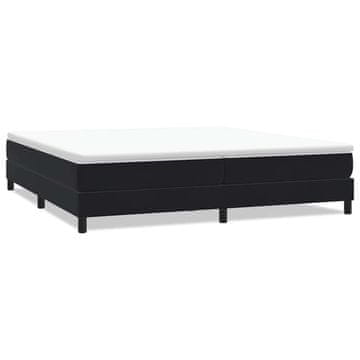 Vidaxl Box spring postelja brez vzmetnico črna 200x220 cm žamet