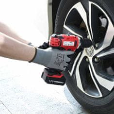 Delovne rokavice 12 pcs Siva in črna 11 / XXL Poliester