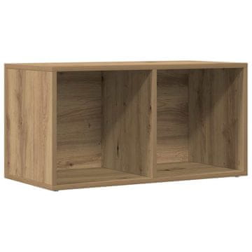 Vidaxl Škatla za shranjevanje artisan hrast 69,5x34x36 cm inž. les