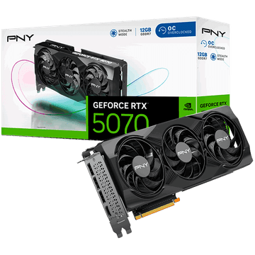 PNY GeForce RTX 5070 12GB Overclocked Triple Fan DLSS4 grafična kartica