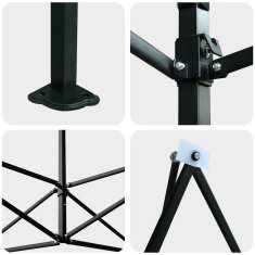 Vidaxl Rastlinjak s prenosnim okvirjem Zelena 290 x 870 x 315 cm elezo