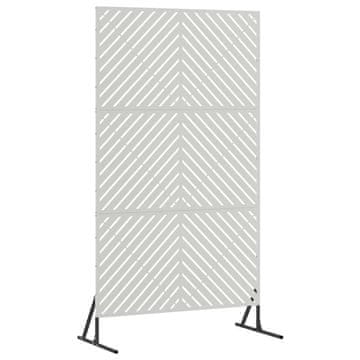 Vidaxl Zaslonska zaščita Siva 100 x 50 x 180 cm Jeklo