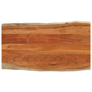 Vidaxl Mizna plošča 100x60x3,8 cm pravokotna trdna akacija naraven rob