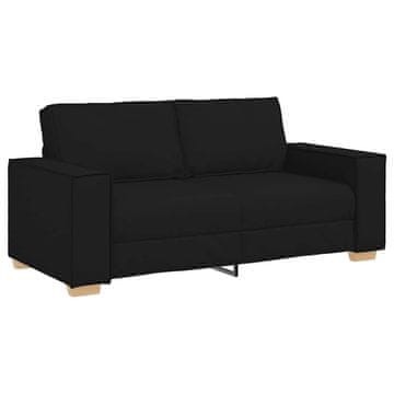 Vidaxl Dvosed črne barve 180x78x84 cm blago