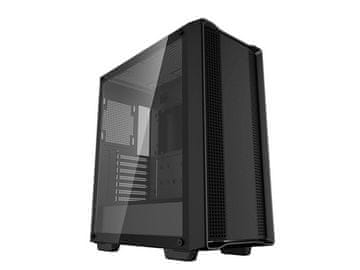 DEEPCOOL Računalniško ohišje CC560 Limited V2, ATX, kaljeno steklo, črno