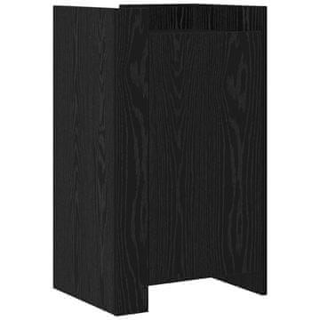 Vidaxl Strani šal Črna Orehovina 45 x 35 x 75 cm