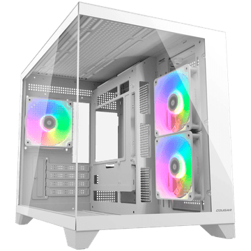 COUGAR FV150 Mini RGB PC Case, Mid tower, White