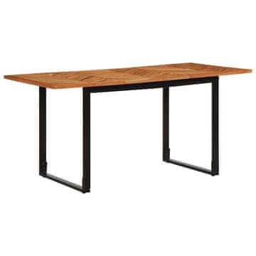 Vidaxl Jedilna miza 160x80x75 cm masivni les akacija