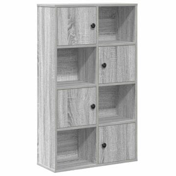 Vidaxl Knjižna omara siva sonoma 60x24x101,5 cm inženirski les
