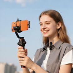 Borofone BFK16 brezžični lavalier mikrofon USB-C, črn