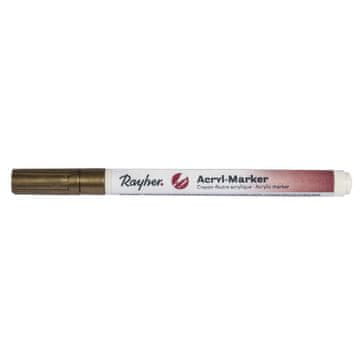 Rayher.	 Flomaster akrilni, zlat, 1-2 mm