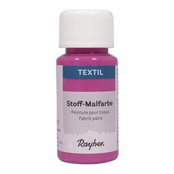 Rayher.	 Barva za tekstil, rožnata, 50ml