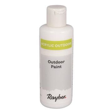 Rayher.	 Akrilna barva za zunanjo uporabo, bela, 80ml