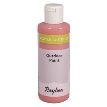 Rayher.	 Akrilna barva za zunanjo uporabo, koralno rdeča, 80ml