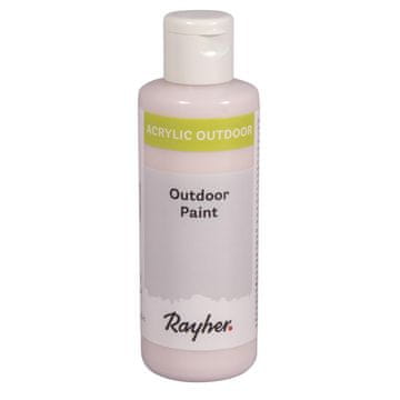 Rayher.	 Akrilna barva za zunanjo uporabo, pudrasto rožnata, 80ml