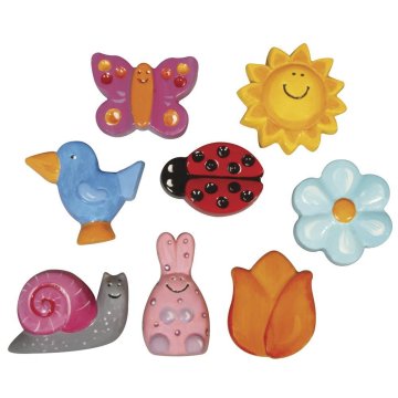 Rayher.	 Kalup: Pomladni motivi, 8 motivov, 3-5cm, velikost: 23.2x18.