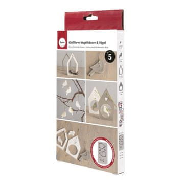 Rayher.	 Silikonski kalup Ptičja hišica in ptica