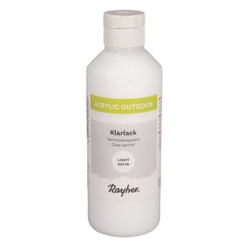 Rayher.	 Lak za zunanjo uporabo, brezbarvni, polsijajni, 250ml