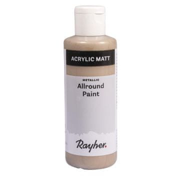 Rayher.	 Akrilna barva, kovinska barva, mocha, 80ml