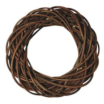 Rayher.	 Venec pleten, 25 cm x 6 cm, natur rjav