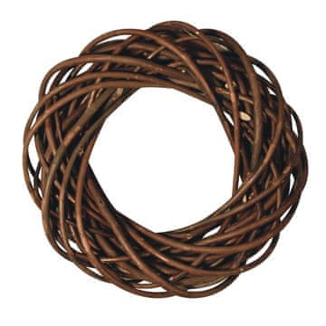 Rayher.	 Venec pleten, 30 cm x 7 cm, natur rjav