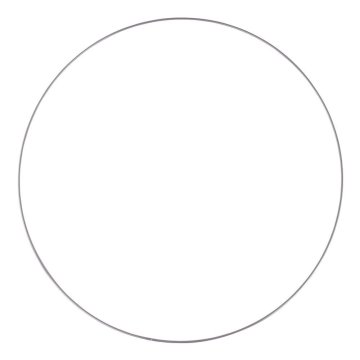 Rayher.	 Obroč kovinski, 60 cm, srebrn