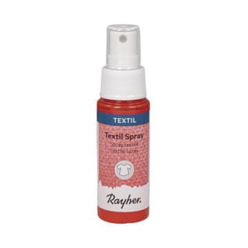Rayher.	 Sprej za tekstil, rdeč, 50 ml