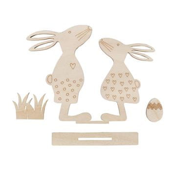 Rayher.	 Leseni motivi Velika noč, natur, 20.3x15.5cm, 4-delni set