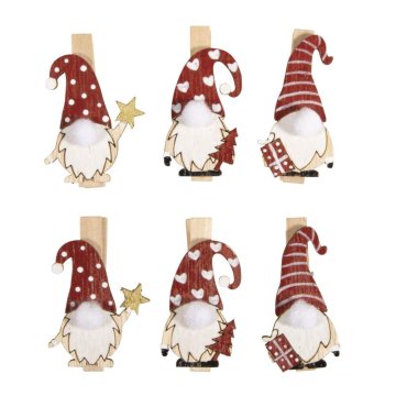 Rayher.	 Leseni palčki ščipalke, set 6