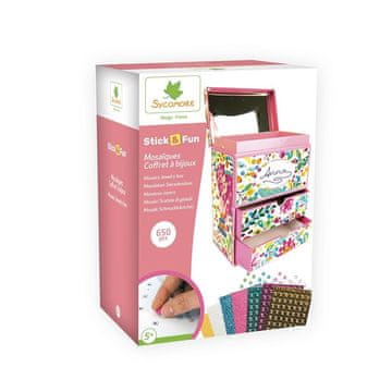 Rayher.	 Ustvarjalni set Stick'N Fun - 3D Mozaik, Škatla za nakit