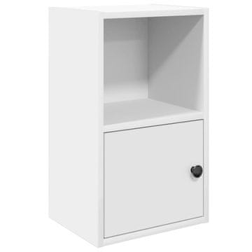 Vidaxl Knjižna omara bela 31x24x52 cm inženirski les
