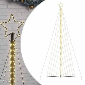 Vidaxl LED božično drevo 789 LED tople bele 476 cm