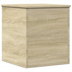 Vidaxl Škatla za shranjevanje sonoma hrast 40x42x46 cm inženirski les