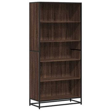 Vidaxl Knjižna omara rjavi hrast 80,5x35x170,5 cm inženirski les