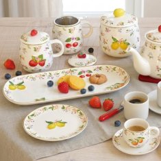 Easy Life Set skodelica s cedilom - tisana Fancy Fruit 450ml / več vzorcev / porcelan, inox
