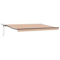 Vidaxl Tkanina za senčnik večbarvno 450 × 350 cm Poliester