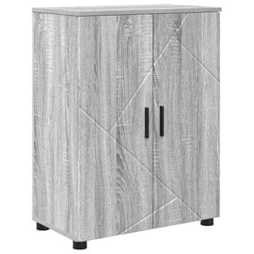 Vidaxl Kopalniška omarica Siva Sonoma 60 x 35 x 80 cm