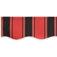 Vidaxl Vlečna tenda Oranžna in Rjava 350 x 250 cm Poliester