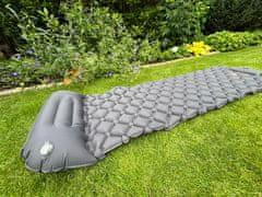 shumee Potovalna vzmetnica 190 x 58 cm, napihljiva, sive barve