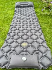 shumee Potovalna vzmetnica 190 x 58 cm, napihljiva, sive barve